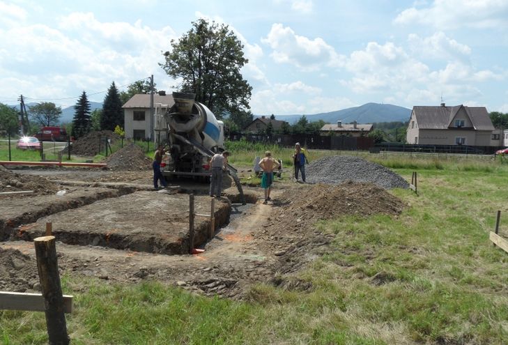 Základová deska - Vendryně 2013